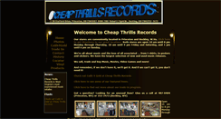 Desktop Screenshot of cheapthrillsrecords.com