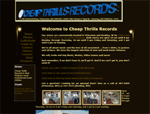 Tablet Screenshot of cheapthrillsrecords.com